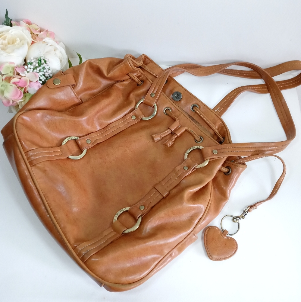 CL America Shoulder Bag.  Brown Shoulder Purse. CL America Woman Bag
